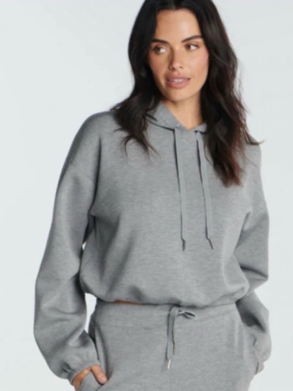 SPANX‎ Airessentials Cinched Hoodie Gray  S T07